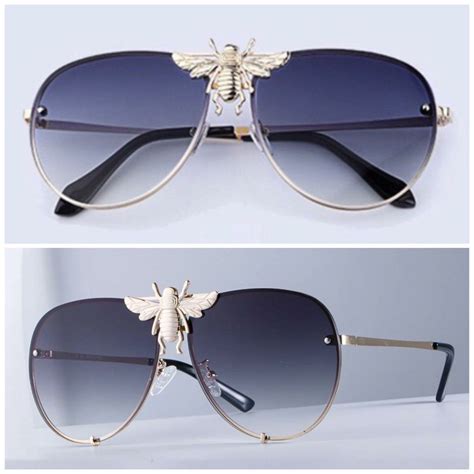 gucci glasses with bee in the middle|gucci bumblebee glasses.